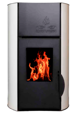 Stufa a pellet idro Hydra 18 White, 18kW, fino a 150m2