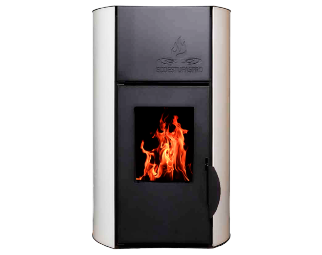 Stufa a pellet idro Hydra 18 White, 18kW, fino a 150m2