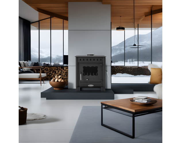 STUFA Timanfaya 1 Press – Stufa a legna 12,6KW, efficienza 79% - Image 3