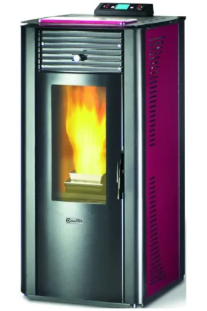 Stufa a pellet idro canadese bordeaux da 15 kW
