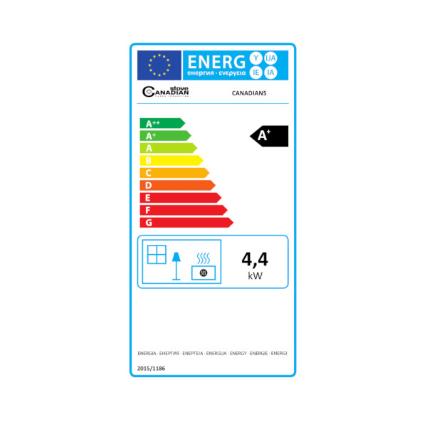 Stufa a pellet canadese compatta da 5 kW bianca - Image 6