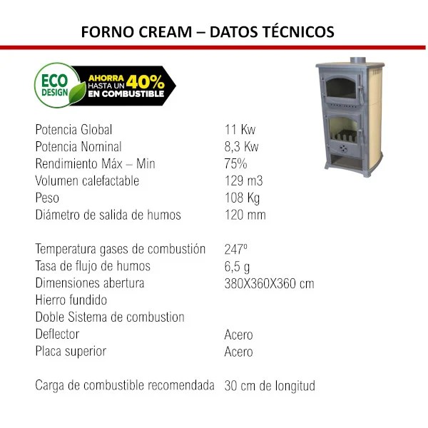 Stufa a legna Katia Vertex da 11 kW con forno - Image 3