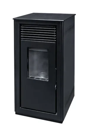 Stufa a pellet canalizzata Vertex Duppla 12kW nera Wi-Fi