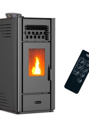 Stufa a pellet Anita 10 kW Sannover nera