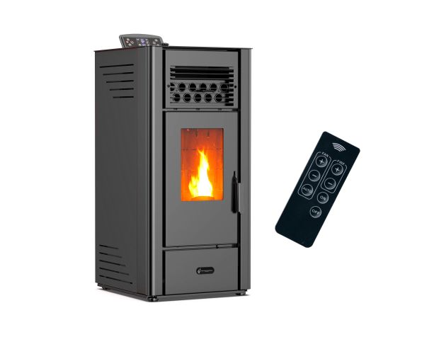 Stufa a pellet Anita 10 kW Sannover nera