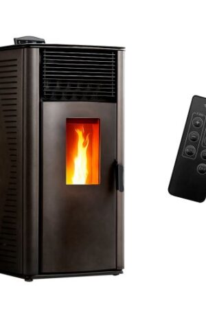 Stufa a pellet Anita 12 kW Sannover nera