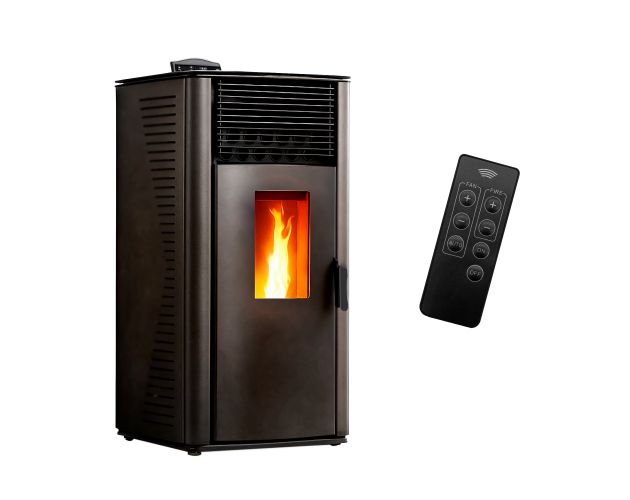 Stufa a pellet Anita 12 kW Sannover nera