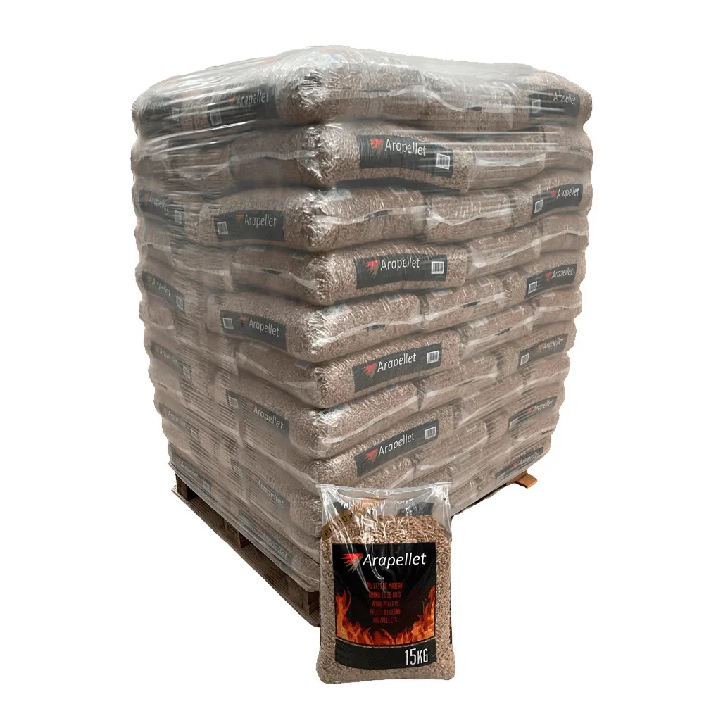 Pallet Premium di pellet Madeira – 77 sacchi da 15 kg per uno stoccaggio efficiente - Image 2