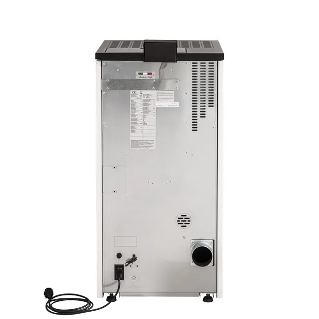 Stufa a pellet ventilata Mannu Equation 9 kW bianco - Image 7