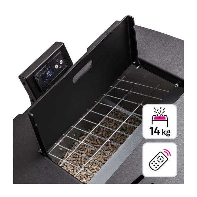 Stufa a pellet ventilata Hella Equation 7 kW nero - Image 6