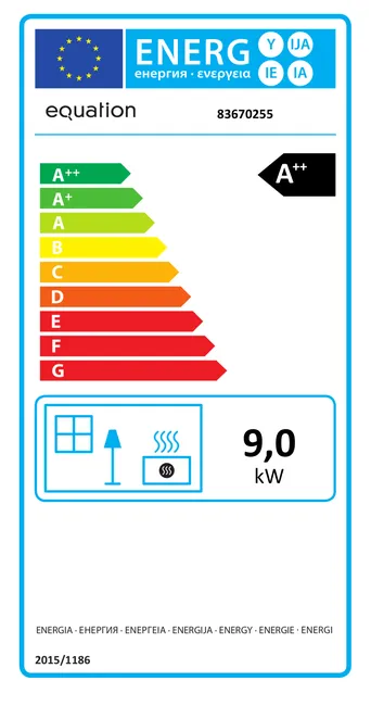 Stufa a pellet ventilata Mannu Equation 9 kW bianco - Image 2