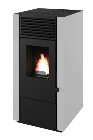 Stufa a pellet canalizzata Marisa 7.9 kW bianco