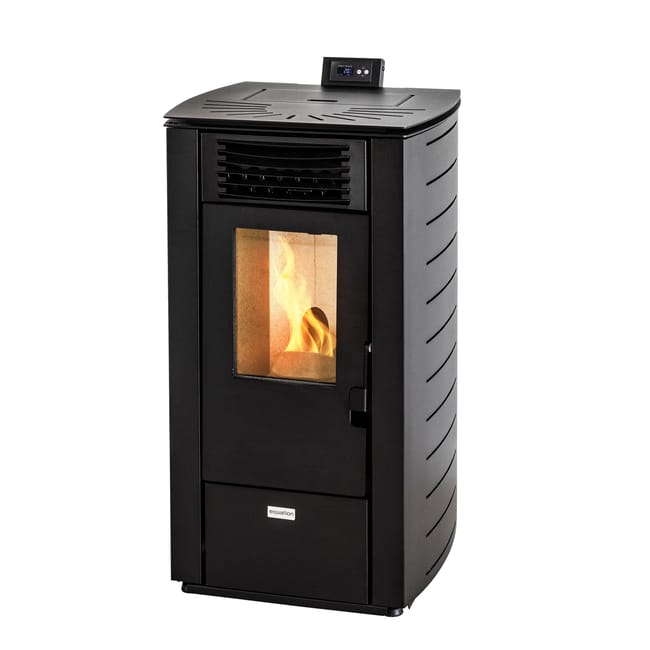 Stufa a pellet ventilata Hella Equation 7 kW nero - Image 2