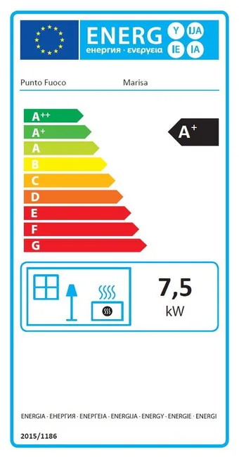 Stufa a pellet canalizzata Marisa 7.9 kW bianco - Image 2