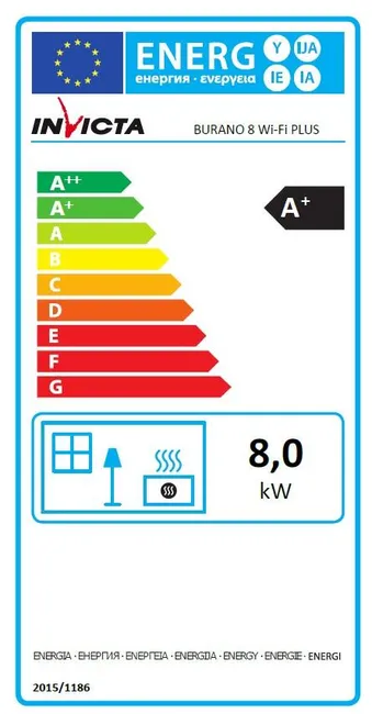 Stufa a pellet ventilata Burano 8 WI-FI plus 8 kW rosso - Image 2