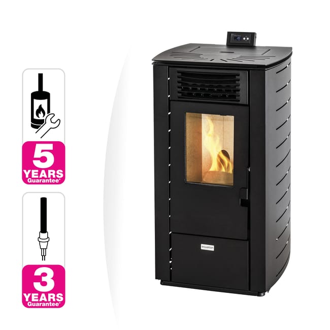 Stufa a pellet ventilata Mannu Equation 9 kW bianco - Image 14