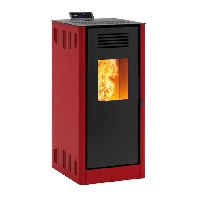 Stufa a pellet ventilata Mirano wi-fi 8 kW rosso mattone - Image 4