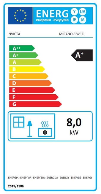 Stufa a pellet ventilata Mirano wi-fi 8 kW rosso mattone - Image 2
