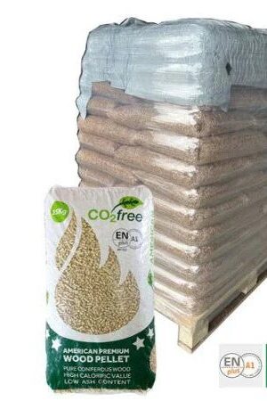 Pellet americani premium: pallet completo di combustibile di alta qualità