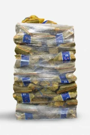 Pallet da 84 sacchi da 10 kg di legna da ardere di quercia di prima qualità