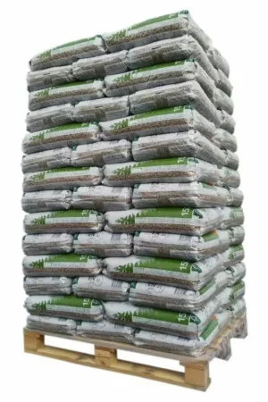 Pirenei – Pallet da 65 sacchi di pellet da 15 kg di legno 100% resinoso
