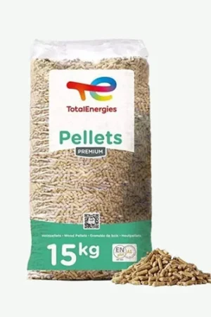 TotalEnergies – Pellet Premium 15 kg con certificazione ENplus A1